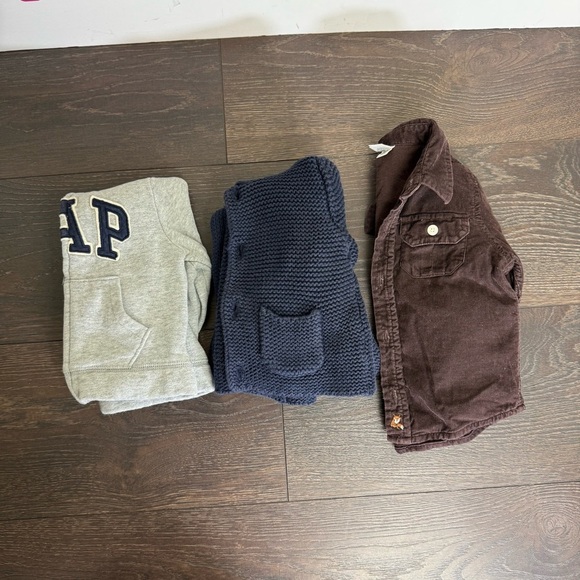 Baby Gap 3 Piece Lot, Zip Hoodies, Size 6-12 Months - Picture 1 of 8